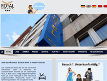 Tablet Screenshot of hotel-royal-frankfurt.net